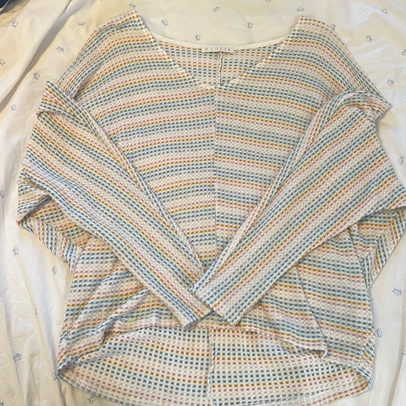 Karlie Knit Sweater Top Multicolored - Picture 1 of 3